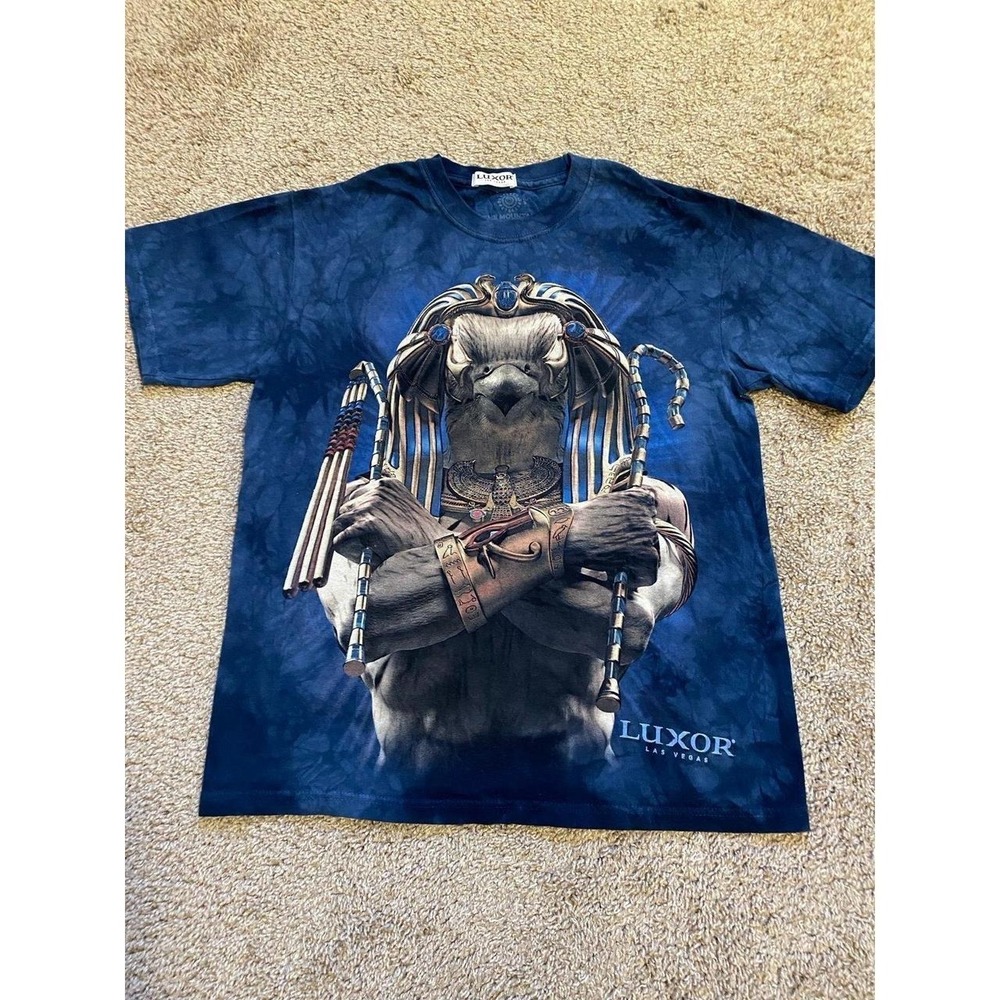 The Mountain T Shirt Las Vegas Luxor Pharaoh Blue Small Unisex sku39